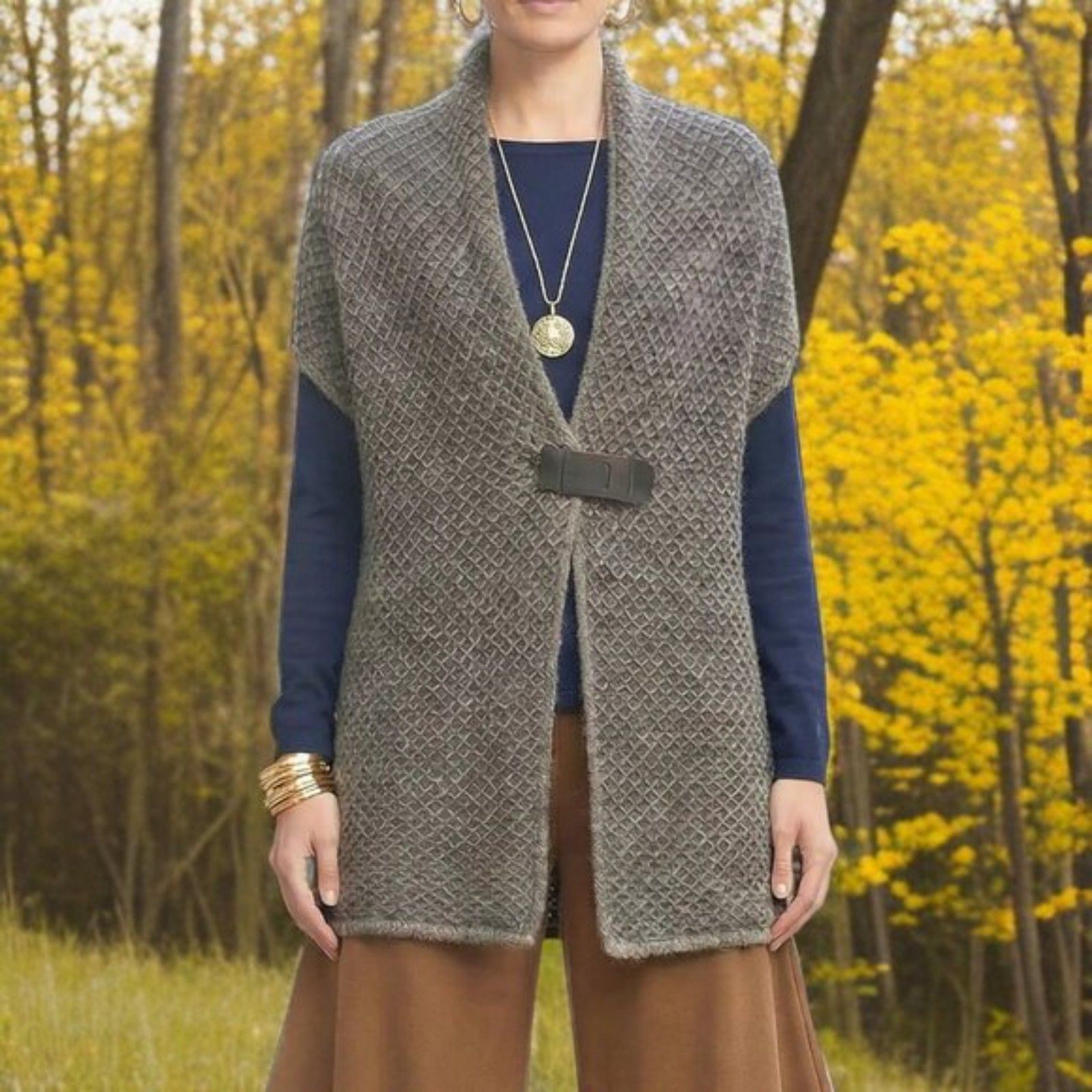 Fabiana Filippi Alpaca/Cashmere/Silk Blend Cardigan~$875